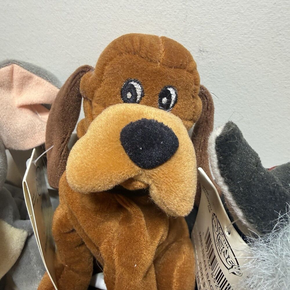 The Disney Store lot of 4 LADY AND THE TRAMP Plush Beanies - jock & trusty NWT - Picture 4 of 8